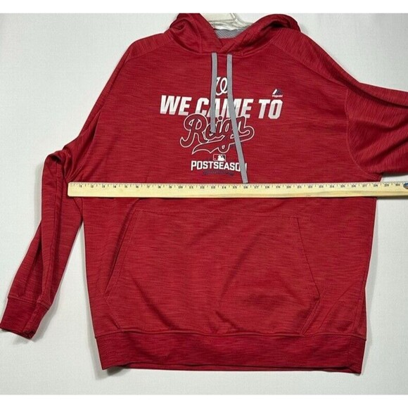 Hoodie Mens 3XL Red Washington Nationals 2016 We Came To Reign Sweatshirt - Picture 3 of 7